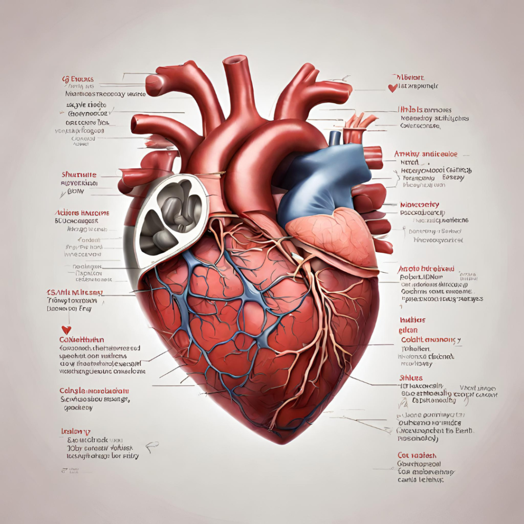 Heart anatomy illustrations