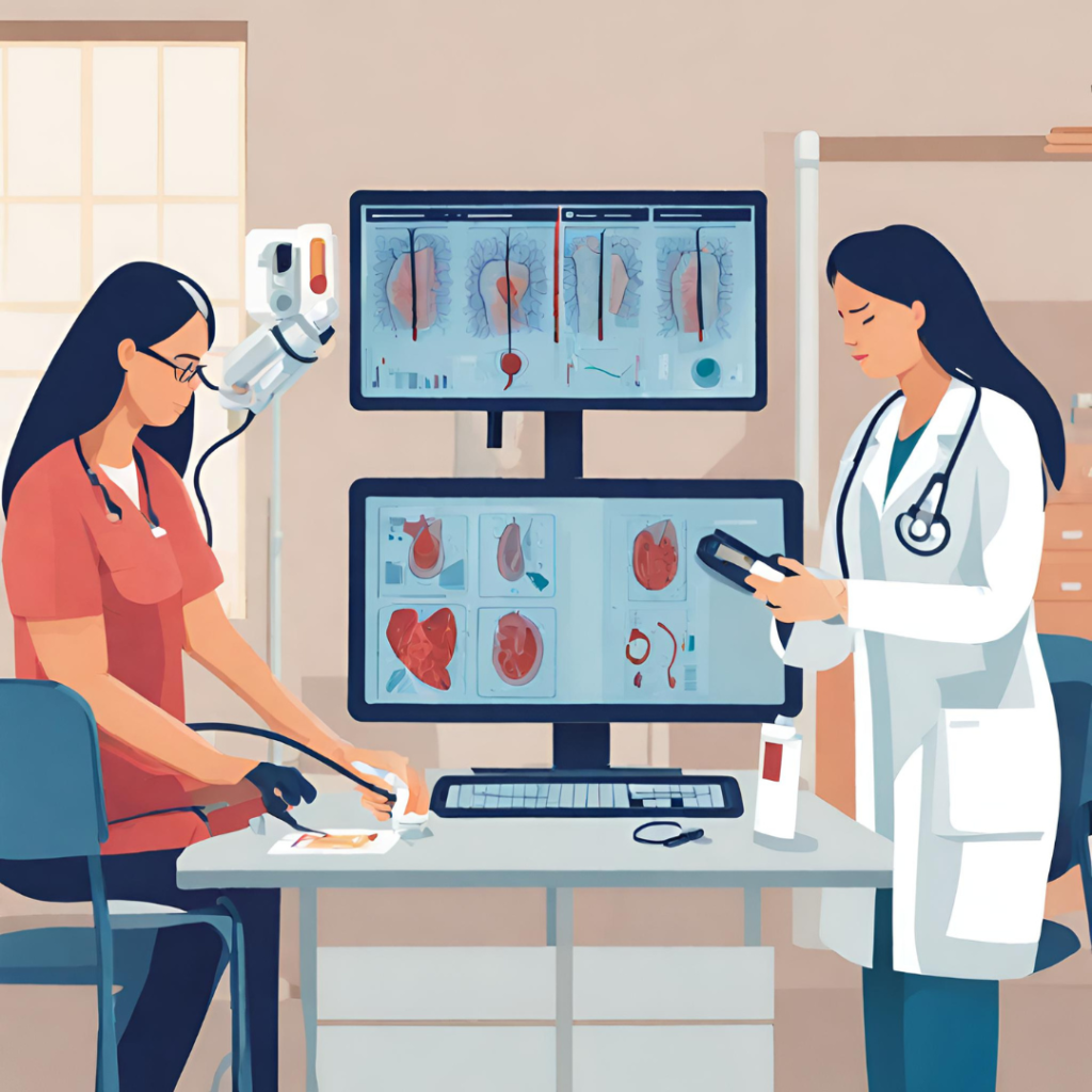 Medical professionals conducting diagnostic tests for acidity, such as endoscopy or pH monitoring