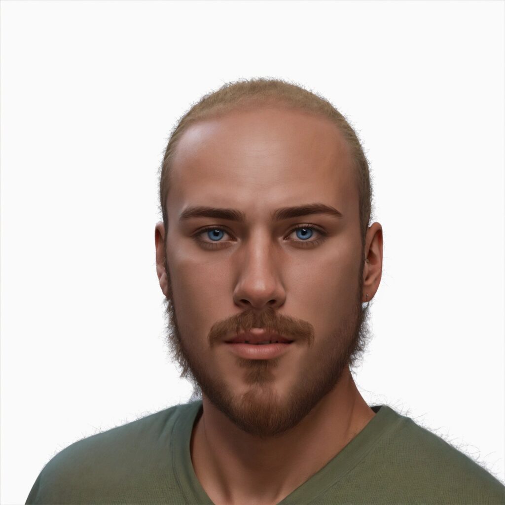Illustrations depicting different stages of hair loss, from thinning to bald patches